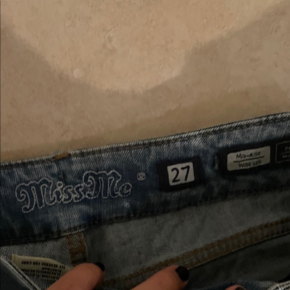 Miss Me Stylish Light Blue Denim Jeans - Picture 3 of 3